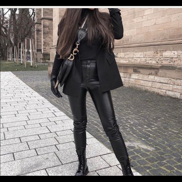 NWT Zara faux leather legging - Picture 2 of 9